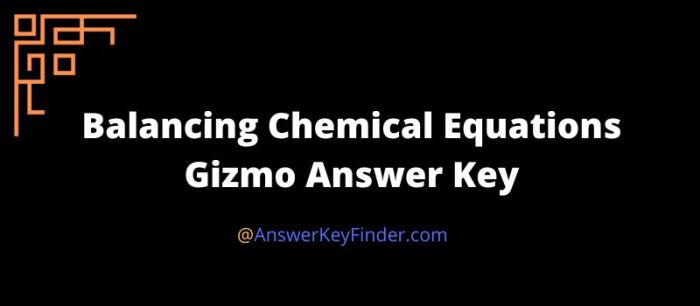 Balancing equations gizmo answer key