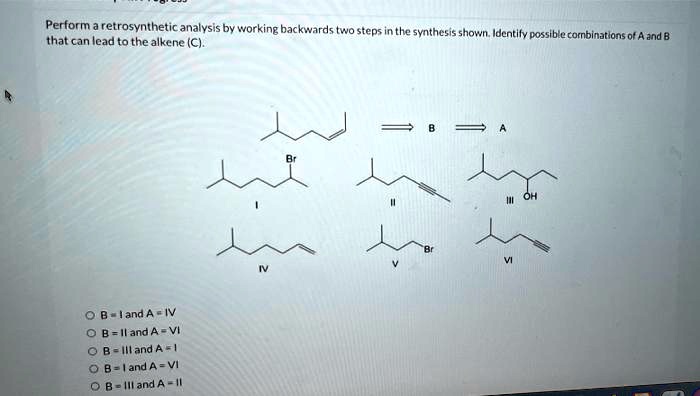 Retrosynthetic backwards synthesis transcribed