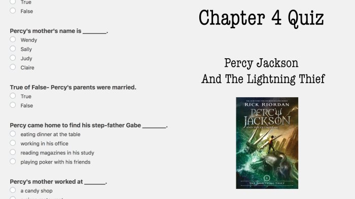 Percy jackson and the lightning thief summary chapter 1