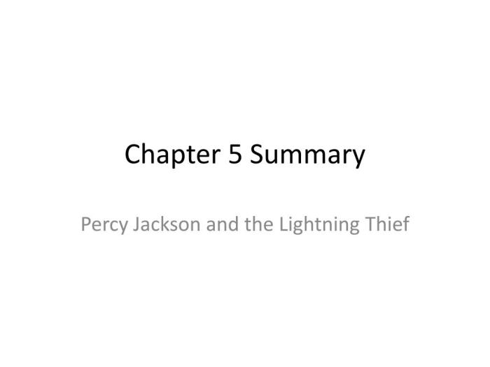 Percy jackson and the lightning thief summary chapter 1